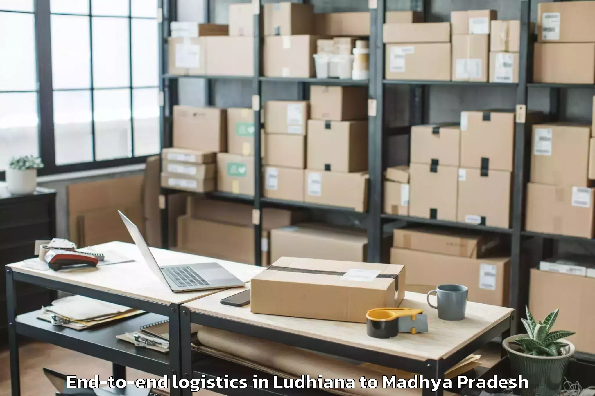 Top Ludhiana to Maharajpur End To End Logistics Available